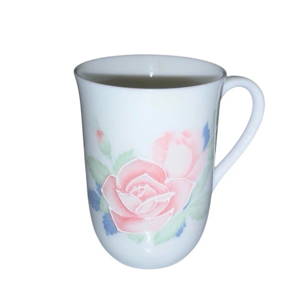 Otagiri Japan Pink Rose Coffee Tea Mug Floral Japan Vintage Cup Cottage Granny